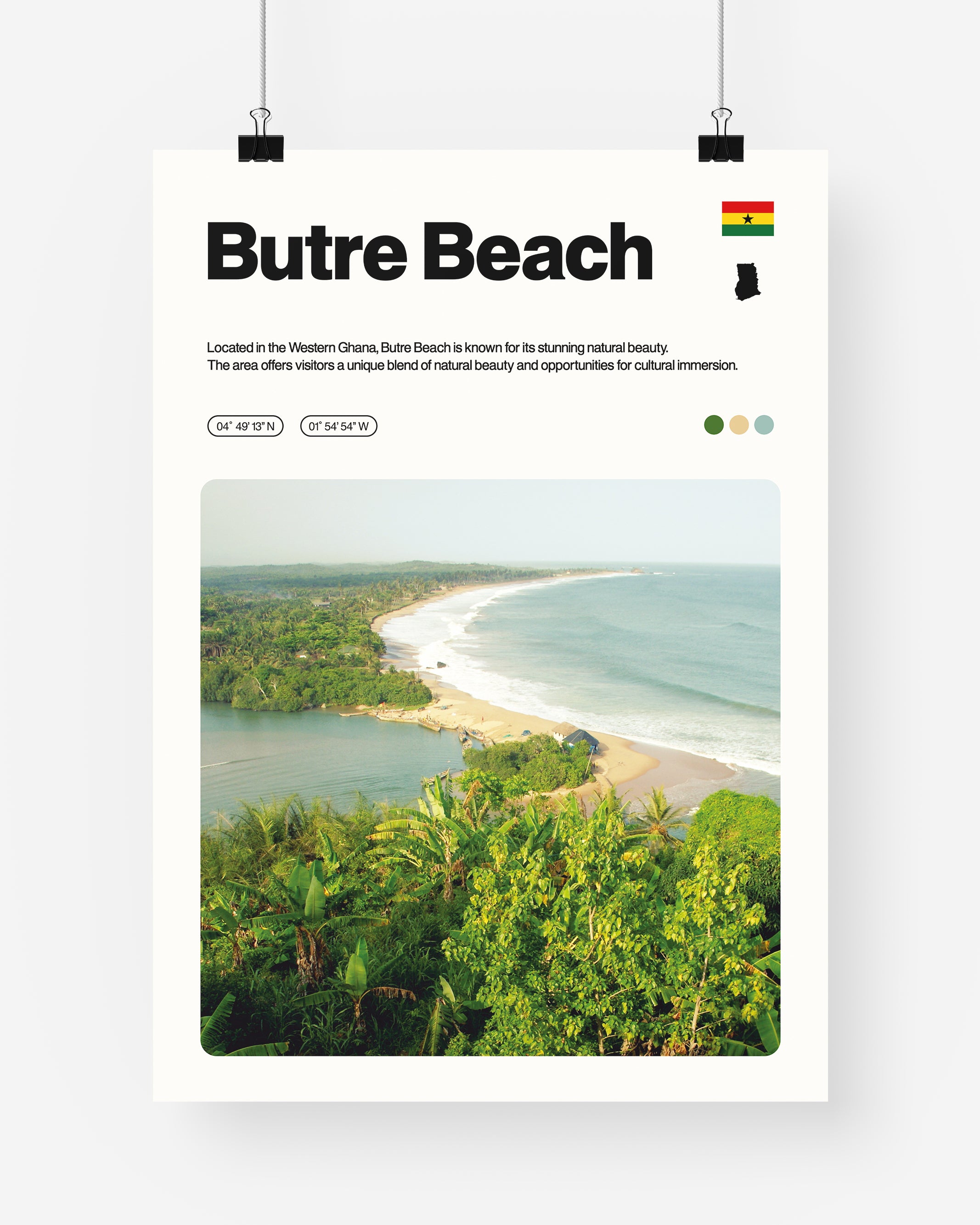 Butre Beach Print