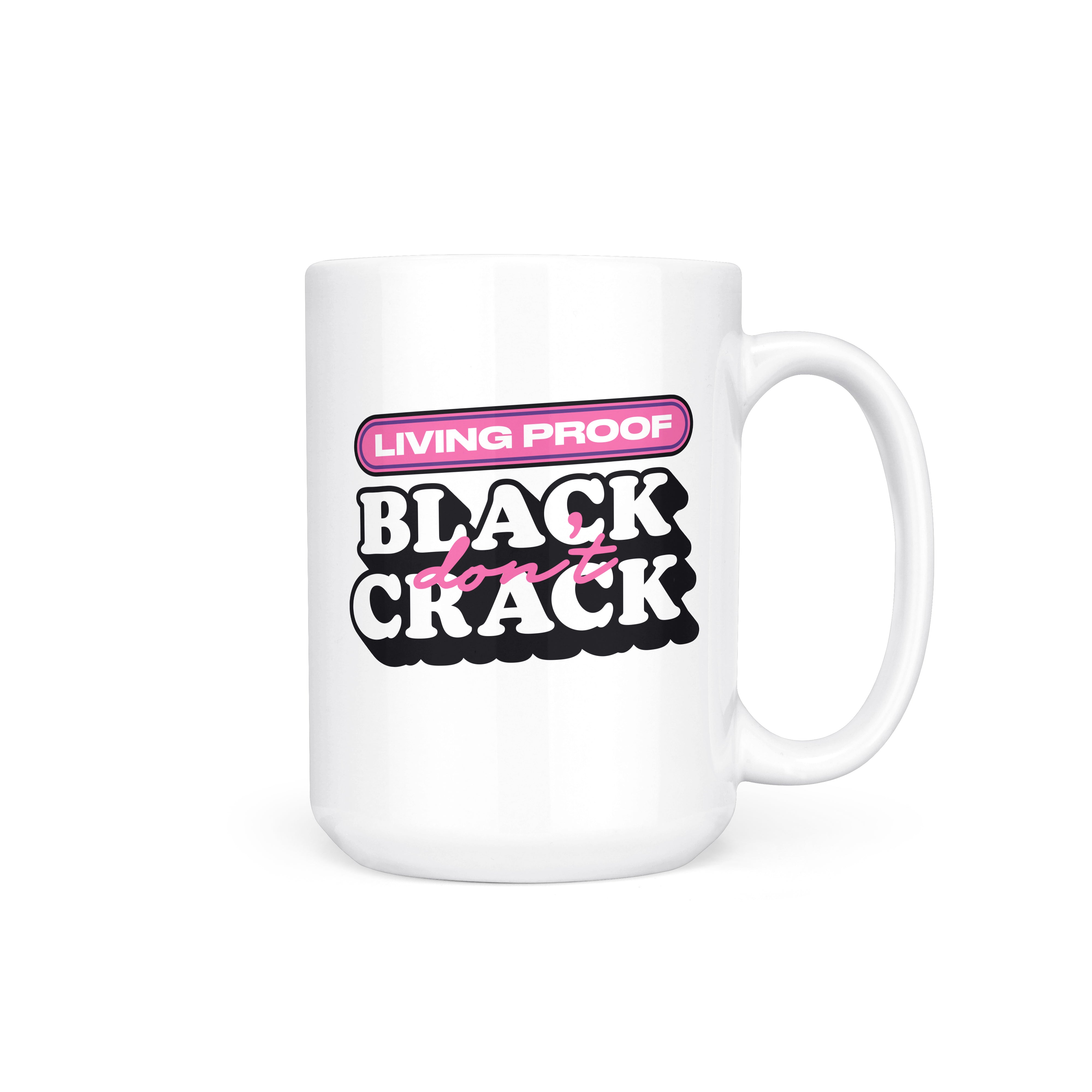 Black Don't Crack Pink Mug