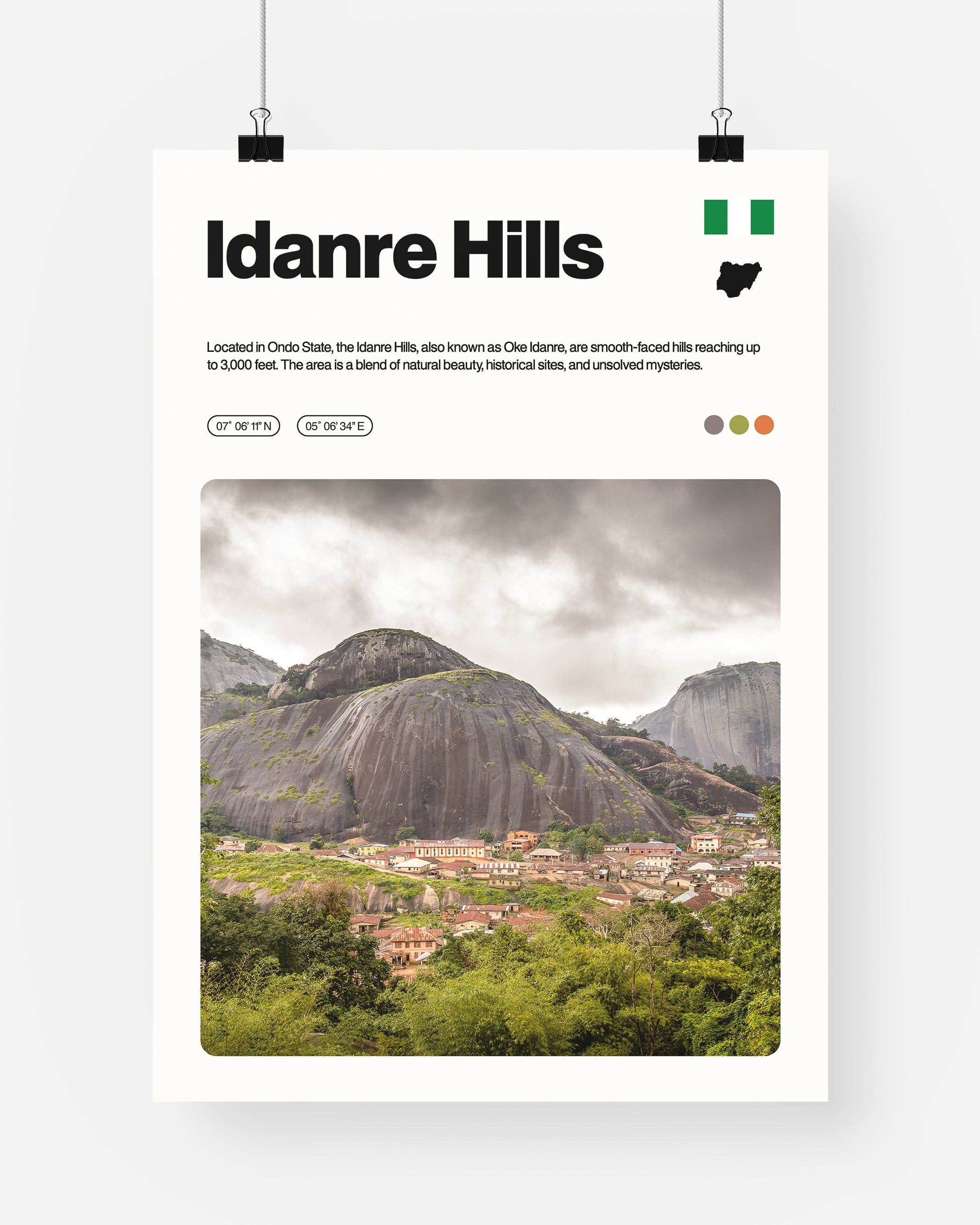 Idanre Hills Print