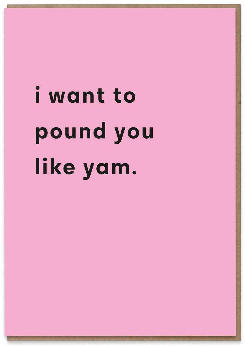 Pound Like Yam Hood Greetings