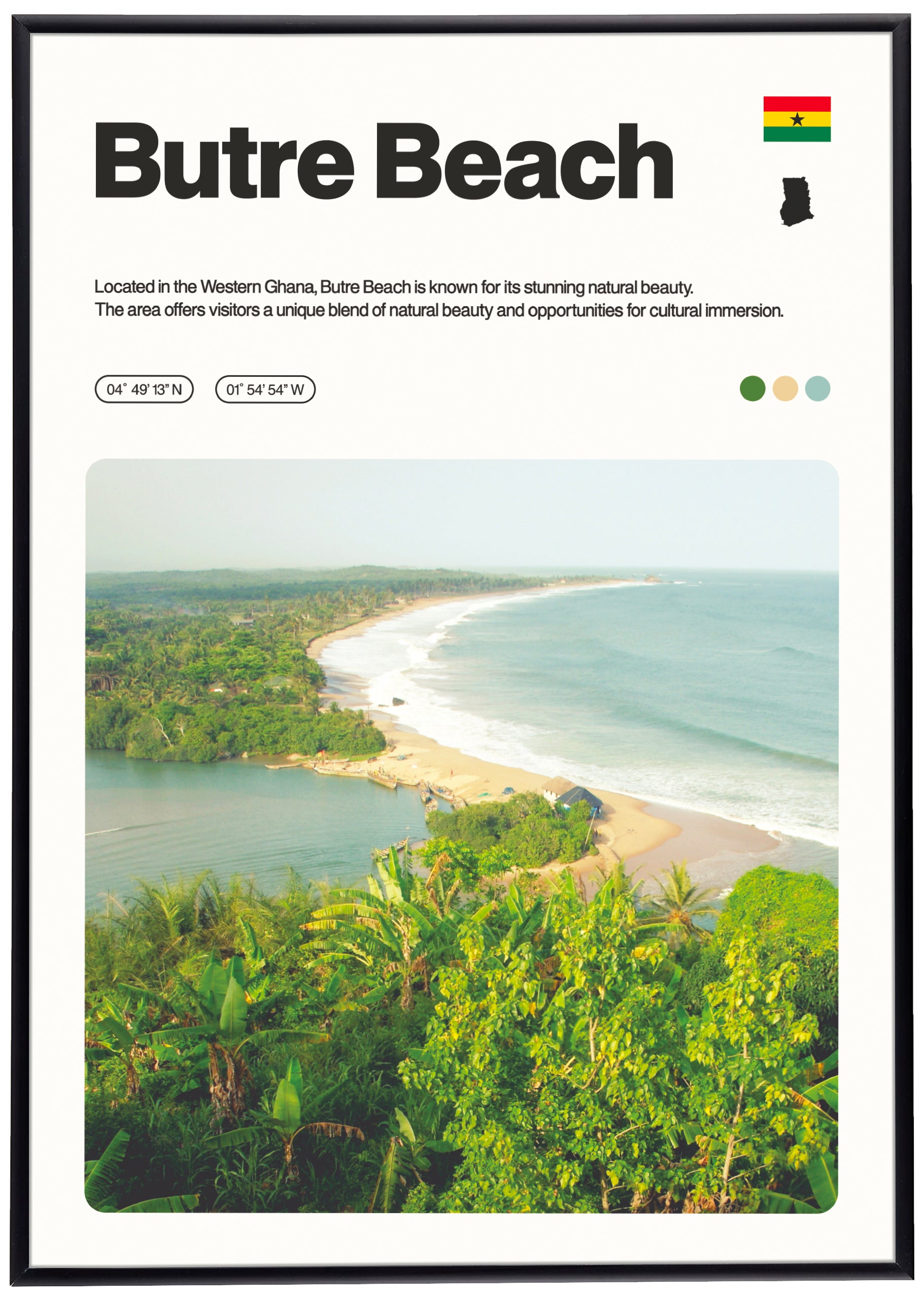Butre Beach Print