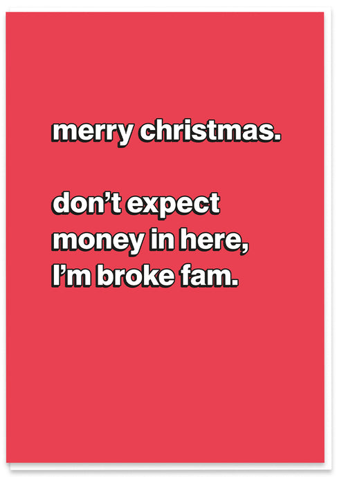 Merry Christmas - Don't Expect Money
