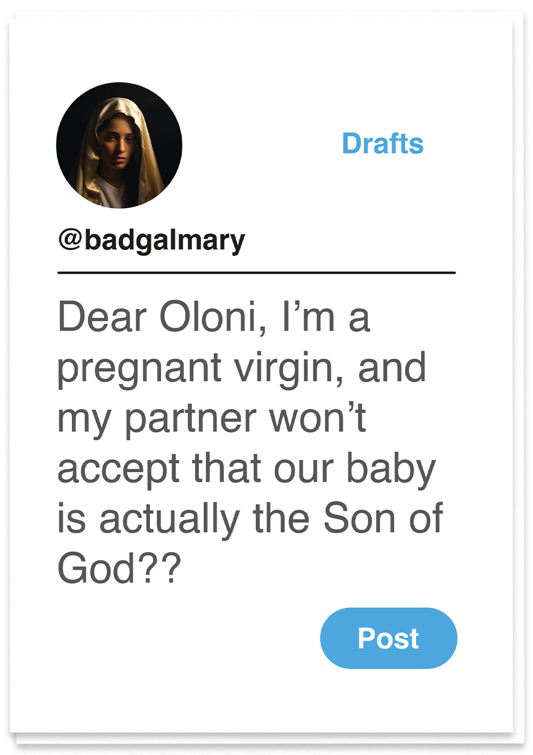 Dear Oloni - Virgin Mary
