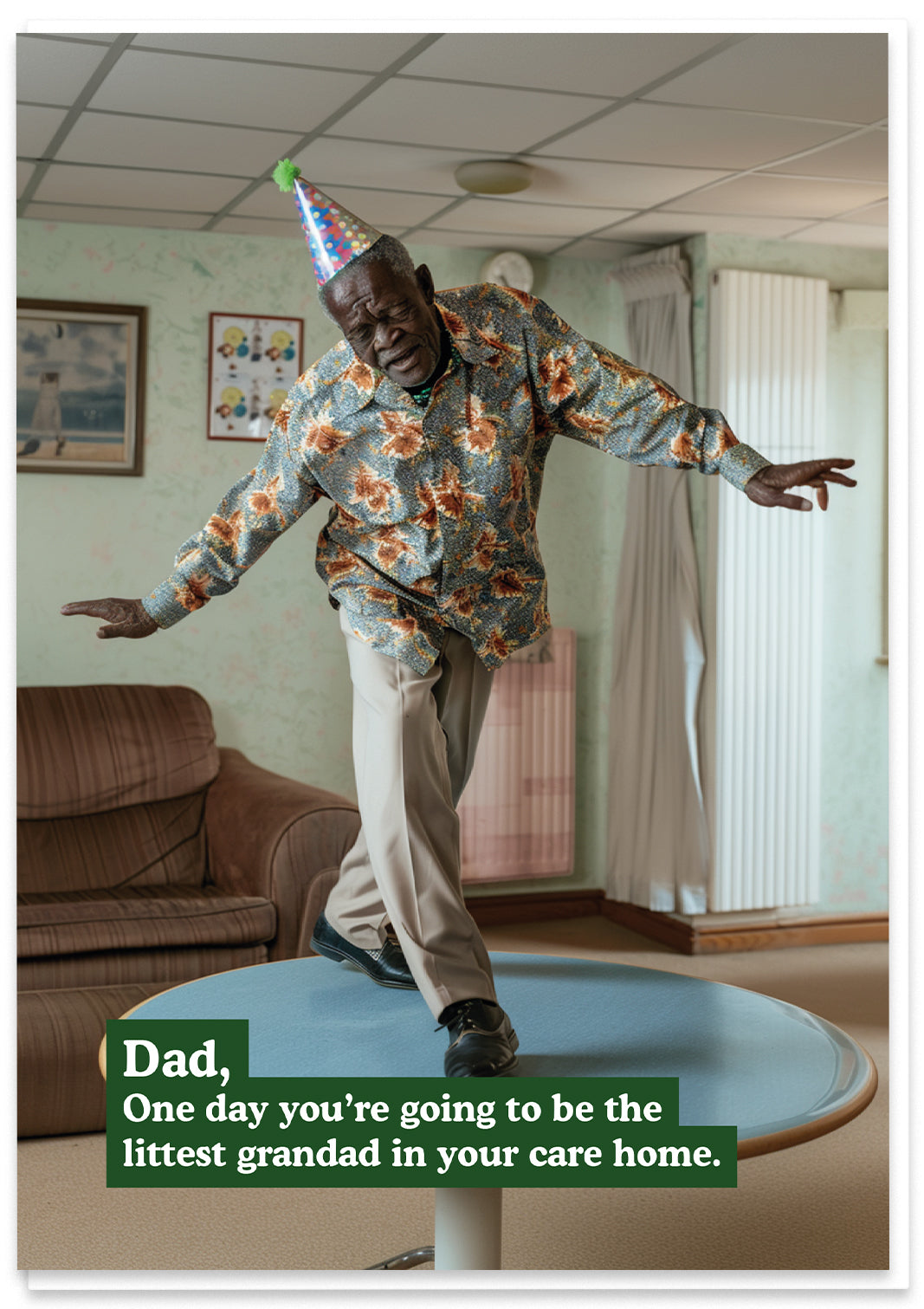 Gradrad Pood Dad, Littest Grandad – Hood Greetings