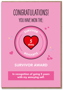 5 Year Survivor Award