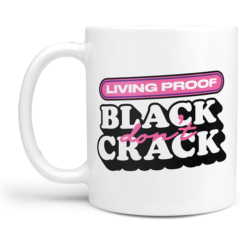 Black Don't Crack Pink Mug