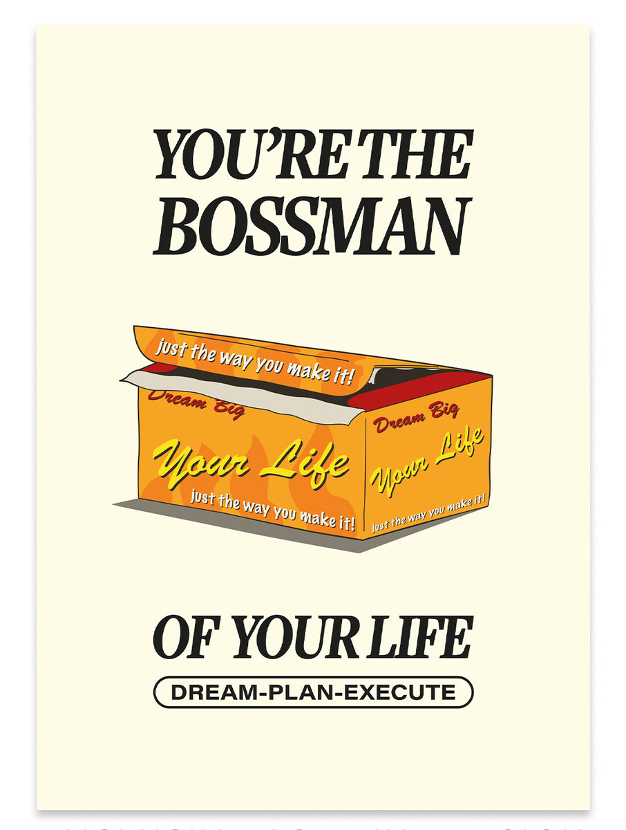 Bossman of Your Life Print – Hood Greetings