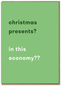 Christmas Presents in this Economy?