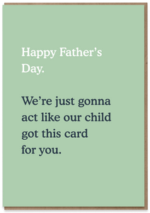 Pretend Father's Day Card