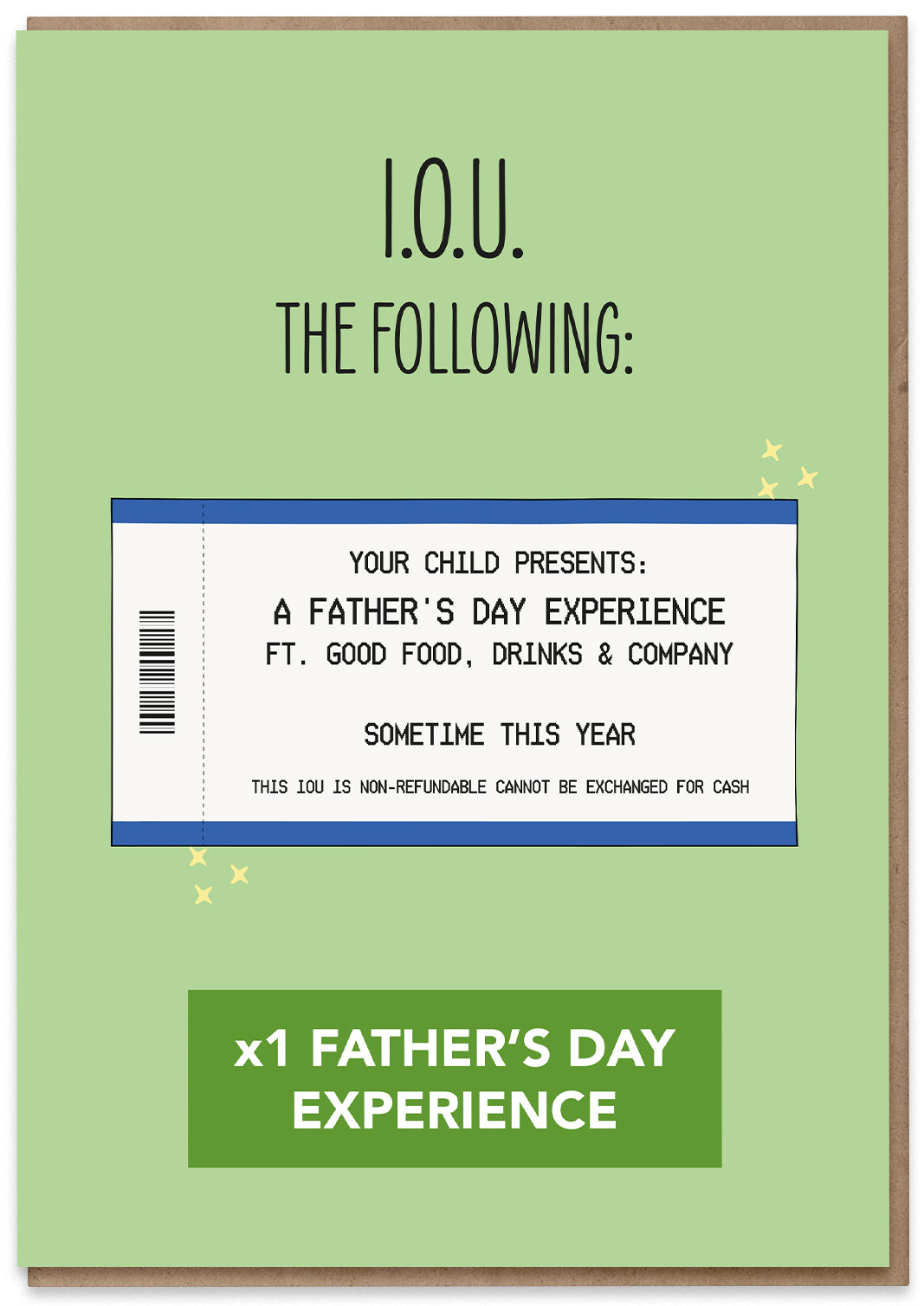 IOU: x1 Father's Day Experience