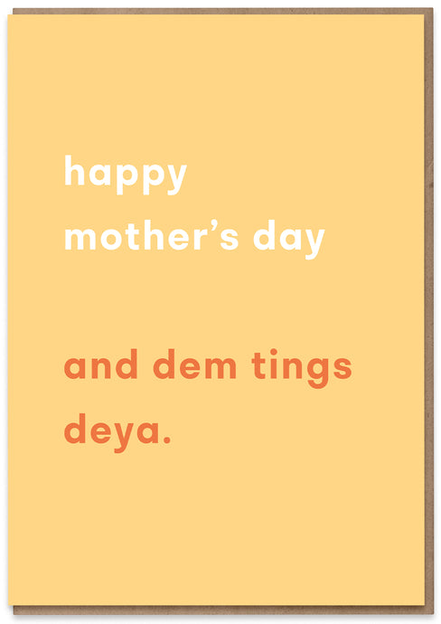 Mother's Day (and dem tings deya)