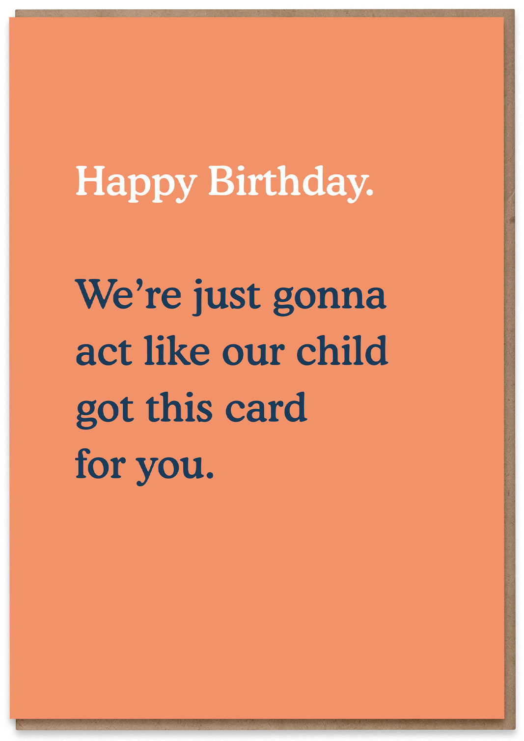 Pretend Birthday Card