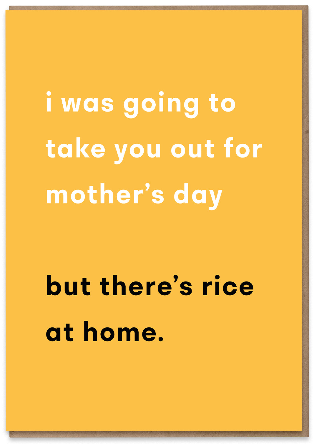 Mum, there's Rice at Home